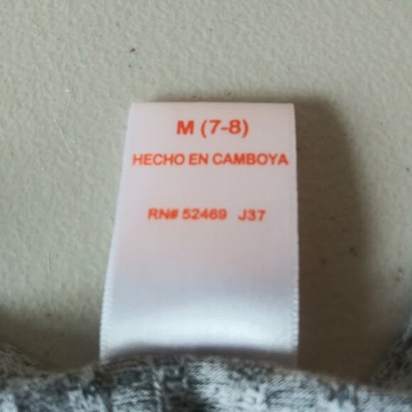 Wonder Nation girl's size M (7-8) black and gray floral dress - Picture 11 of 11